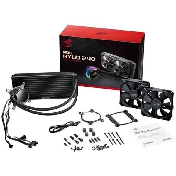 Vätske kylsystem - ASUS - ROG Ryuo 240 - 120 mm - Aluminium - Svart