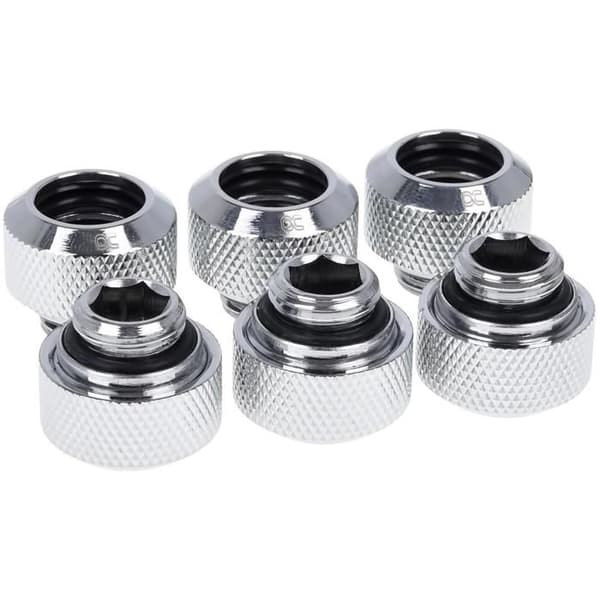 Raccord - Alphacool - Eiszapfen - 13mm HardTube - G1/4 - Krom (pack med 6)