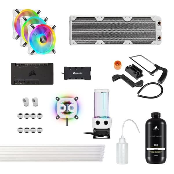 Corsair Hydro X iCUE XH305i RGB Pro Vattenkylning - Vit Vit