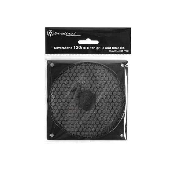 SilverStone SST-FF121B - 120mm fläktgaller och dammfilter, svart