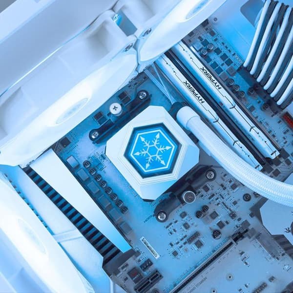 Silverstone Permafrost PF240W-ARGB, V2 Komplett-Wasserkühlung, vit - 240 mm