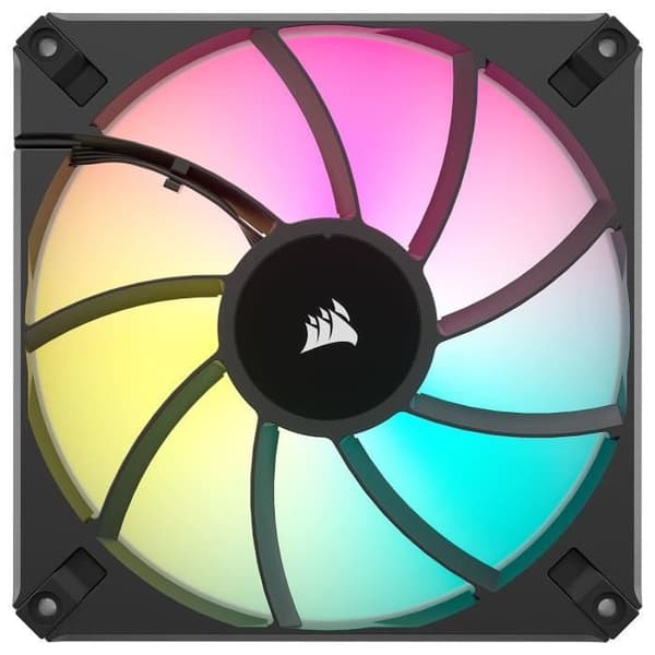 CORSAIR - AF140 RGB ELITE - AF ELITE Series-fläktar - 140 mm - AirGuide - Two-Pack - Svart - (CO-9050156-WW)