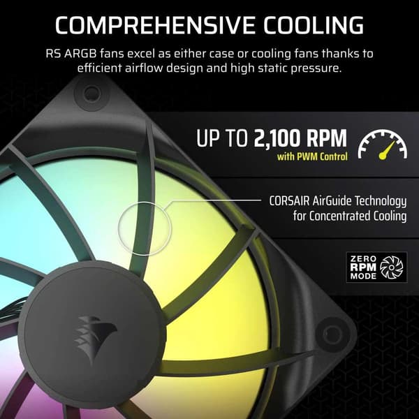 Corsair Rs120 Argb Pwm 12 Cm Blæser
