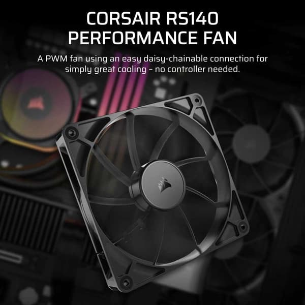 Corsair Rs140 Pwm 14 Cm Fläkt