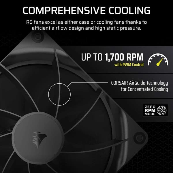 Corsair Rs140 Pwm 14 Cm Fläkt