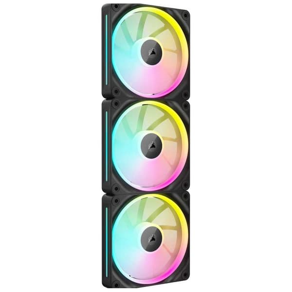 Corsair Pwm Icue Link Lx120 Rgb 120 mm Fläkt 3 Enheter Svart