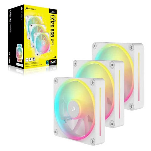Corsair Pwm Icue Link Lx120 Rgb 120 mm Tuuletin 3 Yksiköt