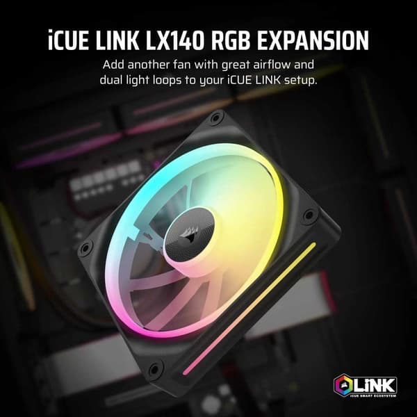 Corsair Pwm Icue Link Lx140 Rgb 140 mm Fläkt