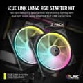 Pikkukuva 4 / 9: Corsair Pwm Icue Link Lx140 Rgb 140 mm Tuuletin 2 Yksiköt