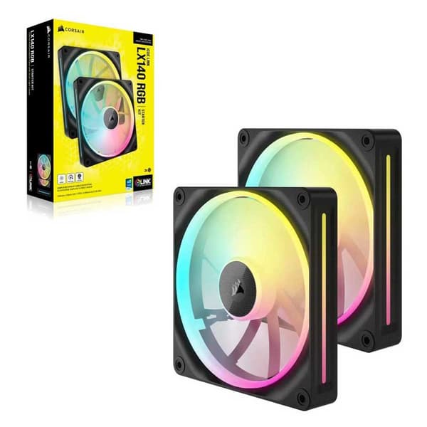 Corsair Pwm Icue Link Lx140 Rgb 140 mm Tuuletin 2 Yksiköt