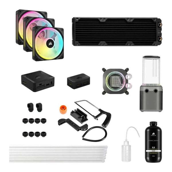 Corsair Hydro X Series Icue Link Xh405i Rgb Komplet Vandkølingssæt Sort