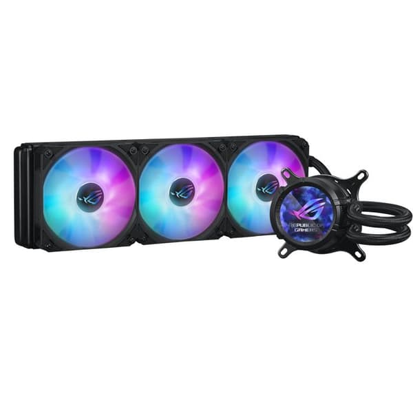 Kylning med vätska - ASUS - ROG STRIX LC III 360 ARGB LCD - 120 mm - 80,95 CFM - 31 dB Svart