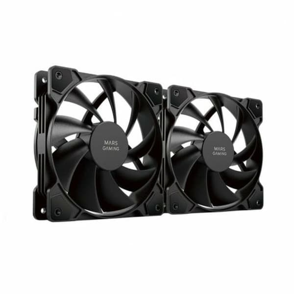 Boxventilator Mars Gaming MFPWMX2 Ø 12 cm Sort