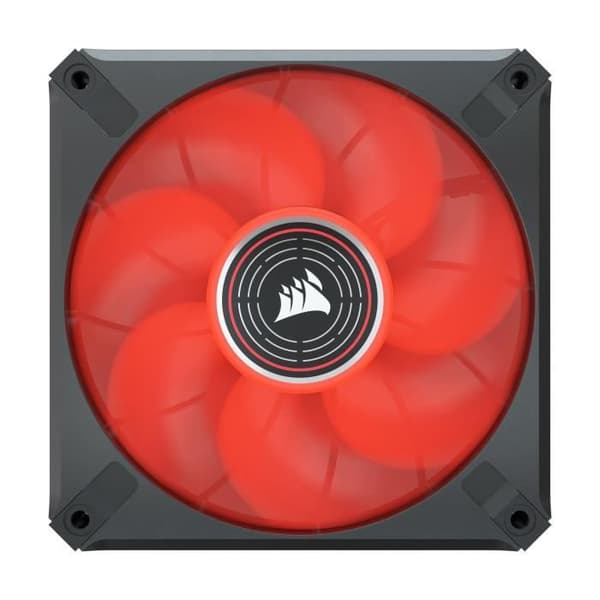 CORSAIR ML ELITE Series Fläkt - ML120 LED ELITE WHITE - Diameter 120mm - Röd LED - Enkelpack (CO-9050126-WW)