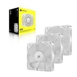 Paket med 3 120 mm PWM-fläktar - CORSAIR - RS120 - Vit