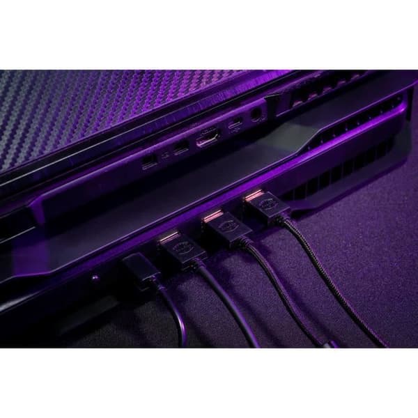 COOLER MASTER Notepal X150 Spectrum - Ventilerat stöd för bärbara datorer upp till 17'' - RGB - USB HUB (MNX-SWXB-10NFA-R1)