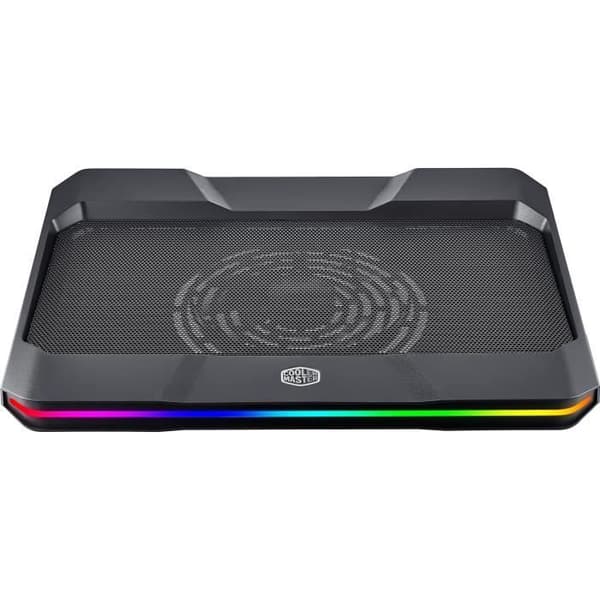 COOLER MASTER Notepal X150 Spectrum - Ventilerat stöd för bärbara datorer upp till 17'' - RGB - USB HUB (MNX-SWXB-10NFA-R1) Svart
