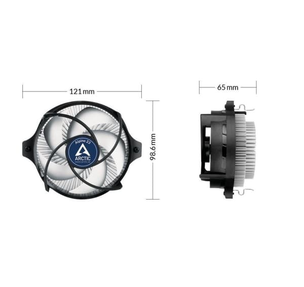 CPU køler sam5/sam4/alpine 23 acalp00035a, Arctic