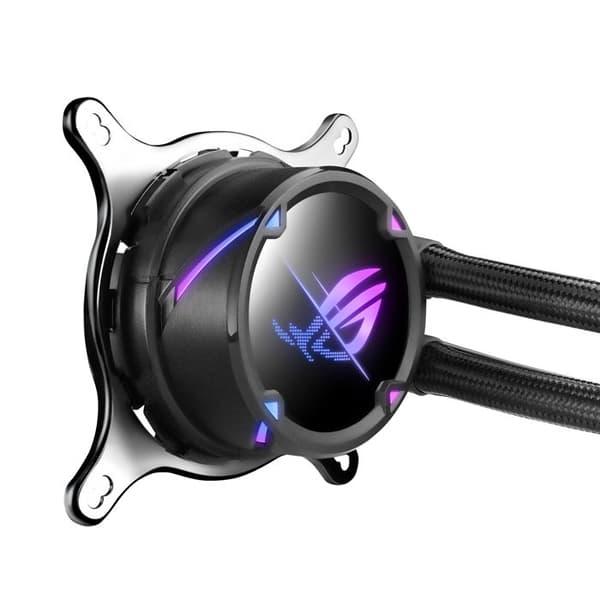 Vätskekylare - Asus - ROG Strix LC II 240 ARGB - 120 mm - Aura Sync - Asetek 7:e generationen Svart, Vit