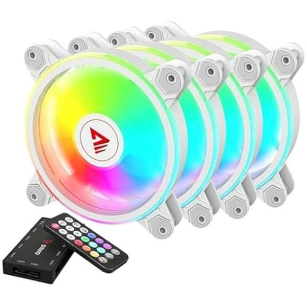Fodralfläkt - Savio - FAN-01 - Vit - Ø 12 cm - 4 st Vit