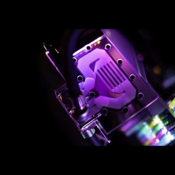 EK-Quantum Vector XC3 RTX 3080/3090 D-RGB Active Rear Card - Akryl - Vit