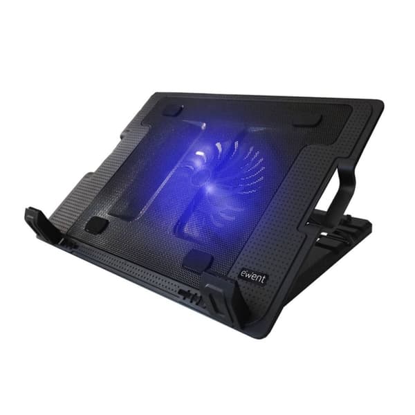 Kølingsbase for en laptop Ewent EW1258 17" Sort