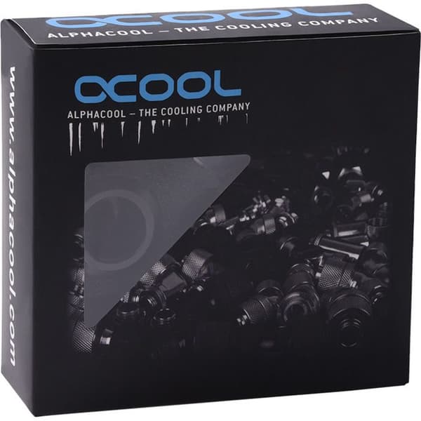 Kompressionsanslutning - Alphacool - Eiszapfen Pro - Ø 16 mm - G1/4 - Set med 6 delar