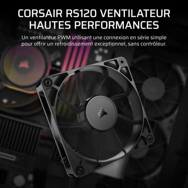 120 mm PWM fläkt - CORSAIR - RS120