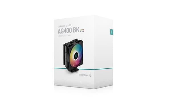 DeepCool AG400 A-RGB Processor Luftkylare 12 cm Svart, Vit 1 st.