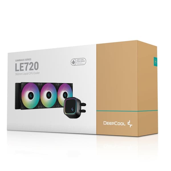 DeepCool LE720 Processor Alt-i-én væskekøler 12 cm Sort 1 stk.