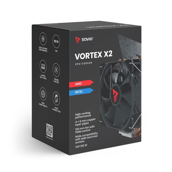 Savio Vortex X2 Cpu-fläkt