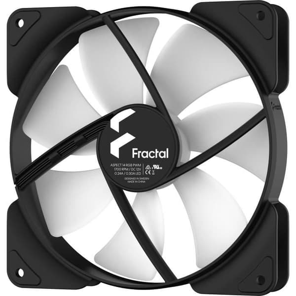 PC-fläkt - FRACTAL DESIGN - Aspect 14 RGB PWM Black Frame (FD-F-AS1-1405)