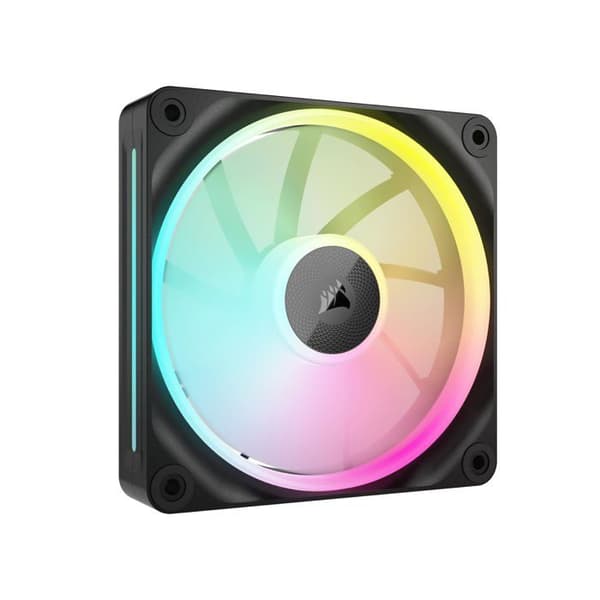 CORSAIR iCUE Link LX120 RGB 120 mm PWM-fläkt - dubbla ljusslingor Svart