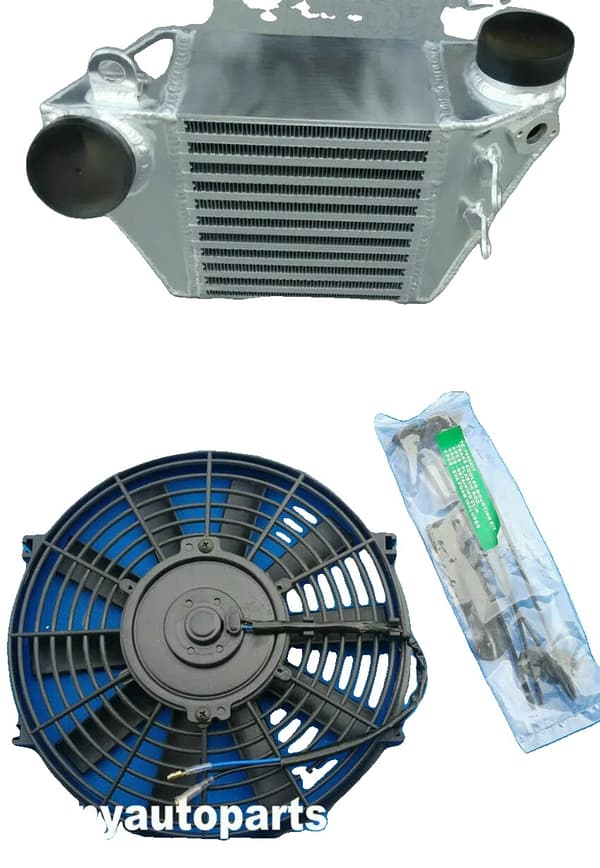 Intercooler VW JETTA Golf GTI MK4:lle, sisältää 7-tuumaisen tuulettimen, helppo asennus,välijäähdytin ja tuuletin