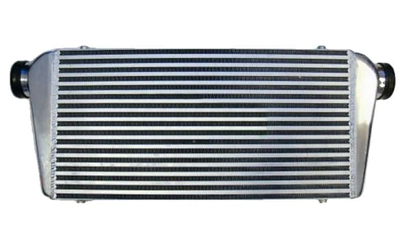 Alumiininen välijäähdytin, mitat 450 x 300 x 75 mm, kestävä rakenne,VALKOINEN