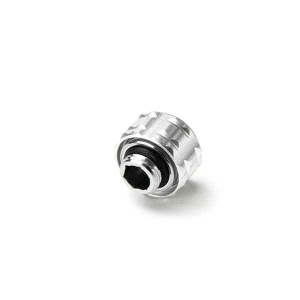 G1/4 Vattenkylning Fitting, Messingskonstruktion, Antislipdesign,Silver