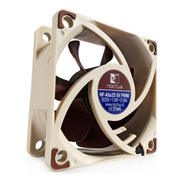Lådfläkt Noctua NF-A6X25 PWM 5V Ø 6 cm (1 antal)