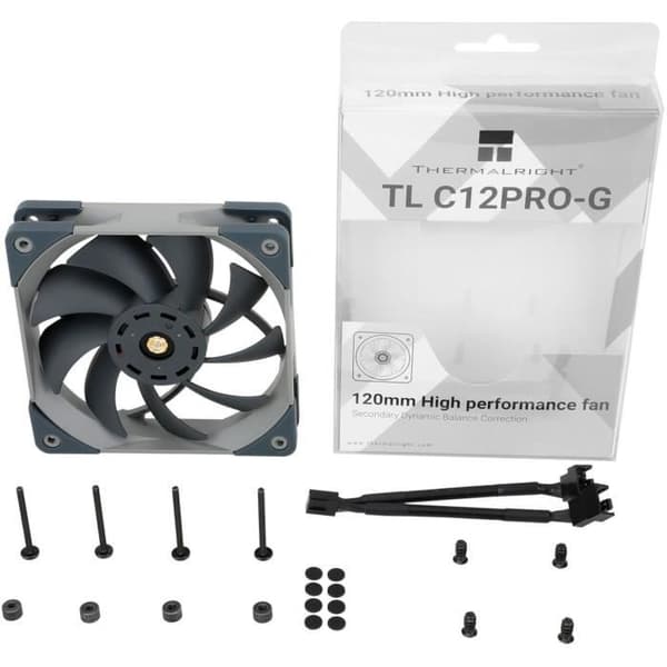 THERMALRIGHT - TL-C12PRO-G - PC-fläkt - 120 mm - 1850 RPM - &lt;29,6 dBA - 82 CFM