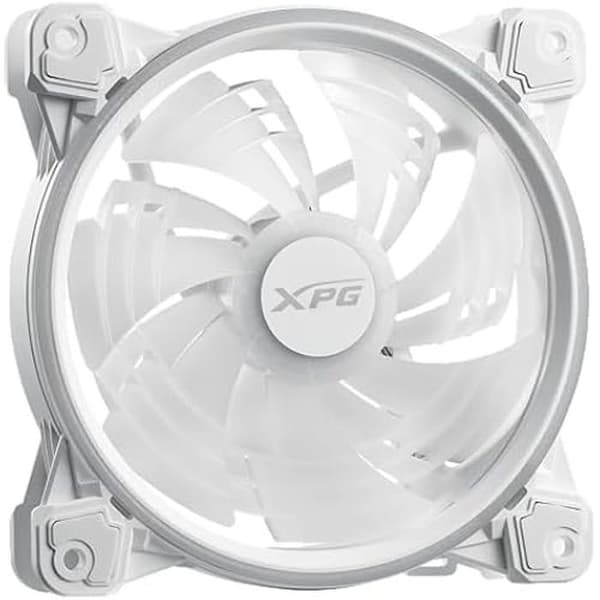 XPG HURRICANE120ARGBPWM-WHCWW Fodral fläkt - vit - 4-stifts fläktkontakt