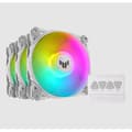 Miniatyrbild 3 av 6: ASUS TUF Gaming TF120 ARGB fläkt 3-pack inkl. RGB-Controller - 120mm, vit