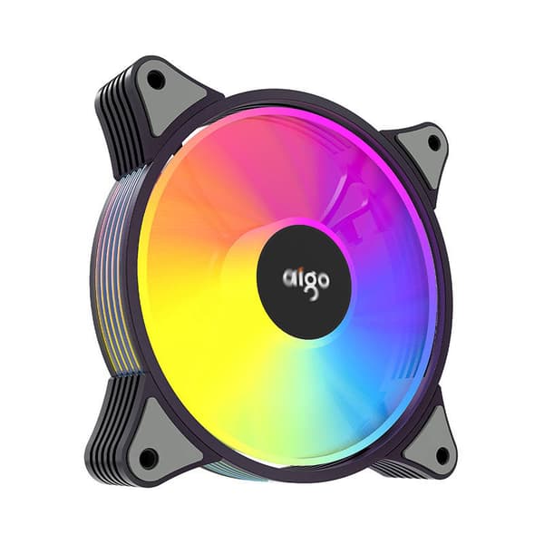 Datamaskinviftesett 3-i-1 Aigo AR12 ARGB 120x120 (svart)
