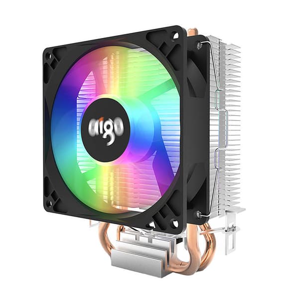 CPU aktiv kylning Aigo ICE 200 (kylfläns + fläkt svart)