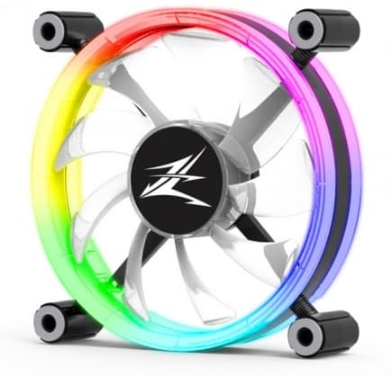 Kjøler ZM-LF120 ARGB 120 mm kassevifte ZM-LF120, ZALMAN Sort, Hvit