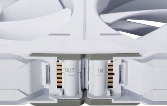 Kylare D30 PWM Regular Airflow D-RGB Case Fläkt 140mm Vit, Phanteks