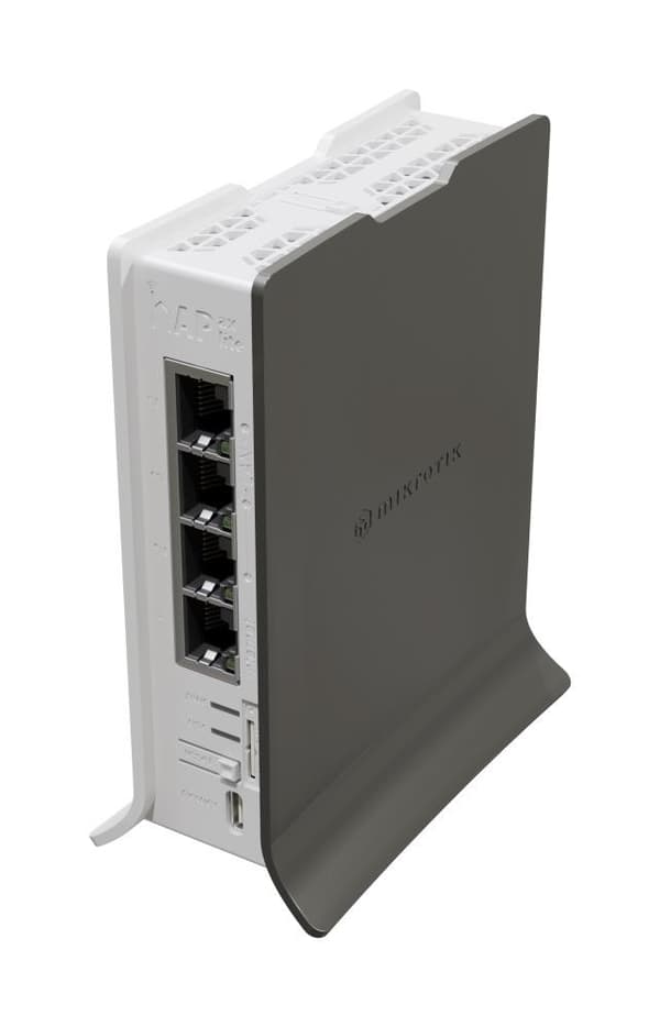 Trådløs ruter trådløs ruter (wi-fi 6, 4x10/100/1000m, l41g-2axd&fg621-ea), Mikrotik