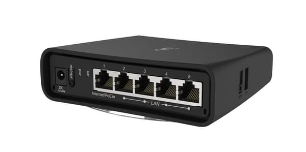 Trådløs router router (5x10/100/1000m, rbd52g-5hacd2hnd-tc), Mikrotik