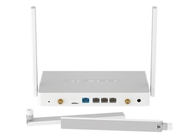 Trådløs router KEENETIC Trådløs router (1800 Mbps, Mesh, Wi-Fi 6, USB 3.0, 4x10/100/1000M, Antal antenner 4, 4G)