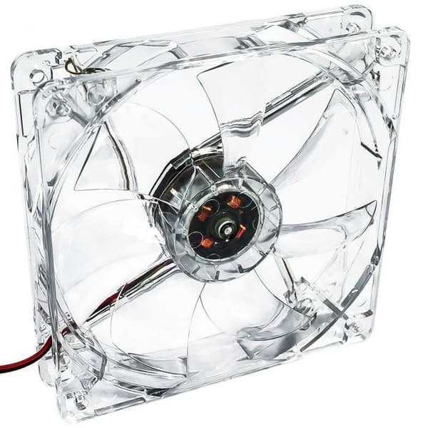 AKYGA ventola 120x120 aw-4512e-45bg 12v led molex grön - 5901720136138 Svart