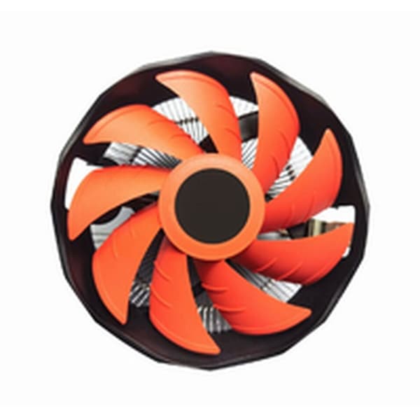 Boxventilator GEMBIRD CPU-HURACAN-X30 Sort, Orange
