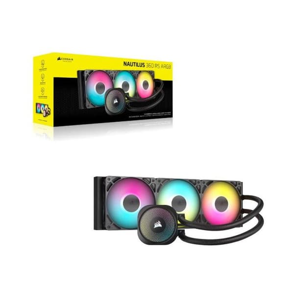 Refroidissement PC - CORSAIR - CW-9060093-WW - NAUTILUS 360 ARGB Vätskekylare för CPU
